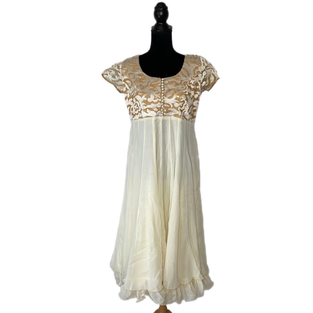 Dressline High Waist Midi Ruffle Dress - Women's Size Small